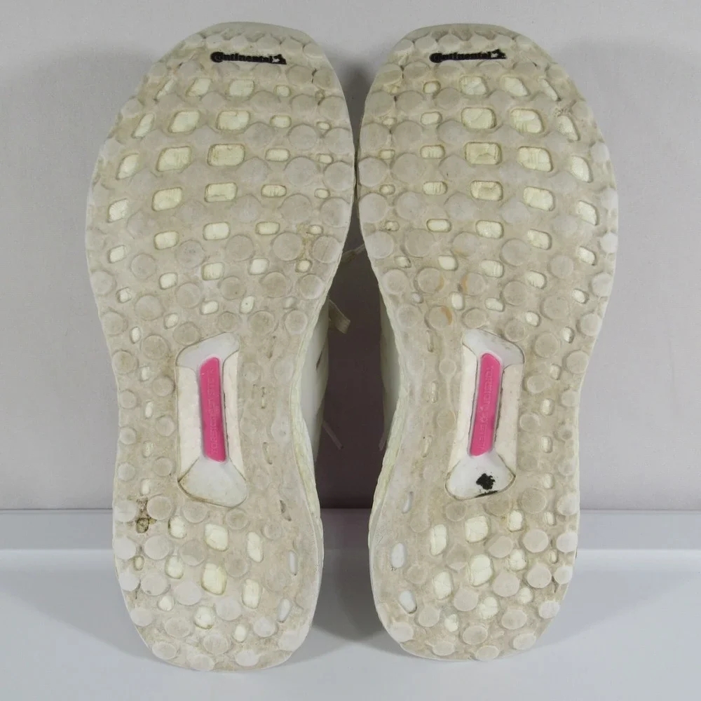 ADIDAS UltraBoost 4.0 DNA /Cloud White & Pink Running Shoes Women's Size‎ 9.5